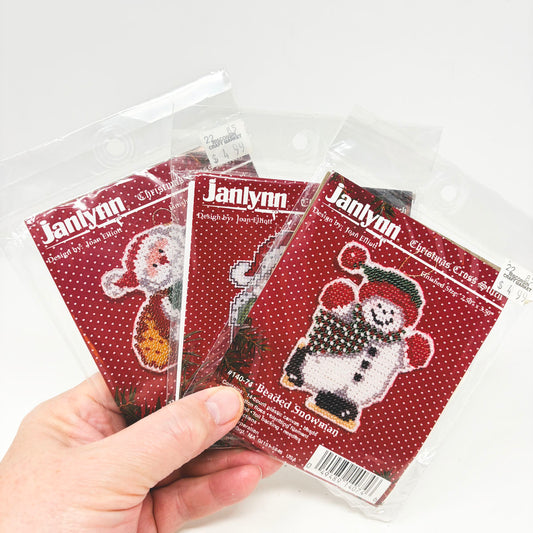 Janlynn: Christmas Cross Stitch Ornament Kit- You Choose