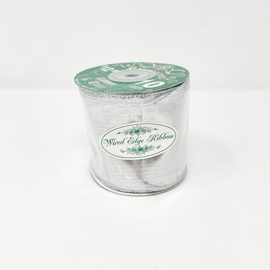 Silver Wire Edge Renaissance Ribbon and Trim