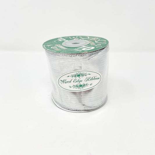 Silver Wire Edge Renaissance Ribbon and Trim