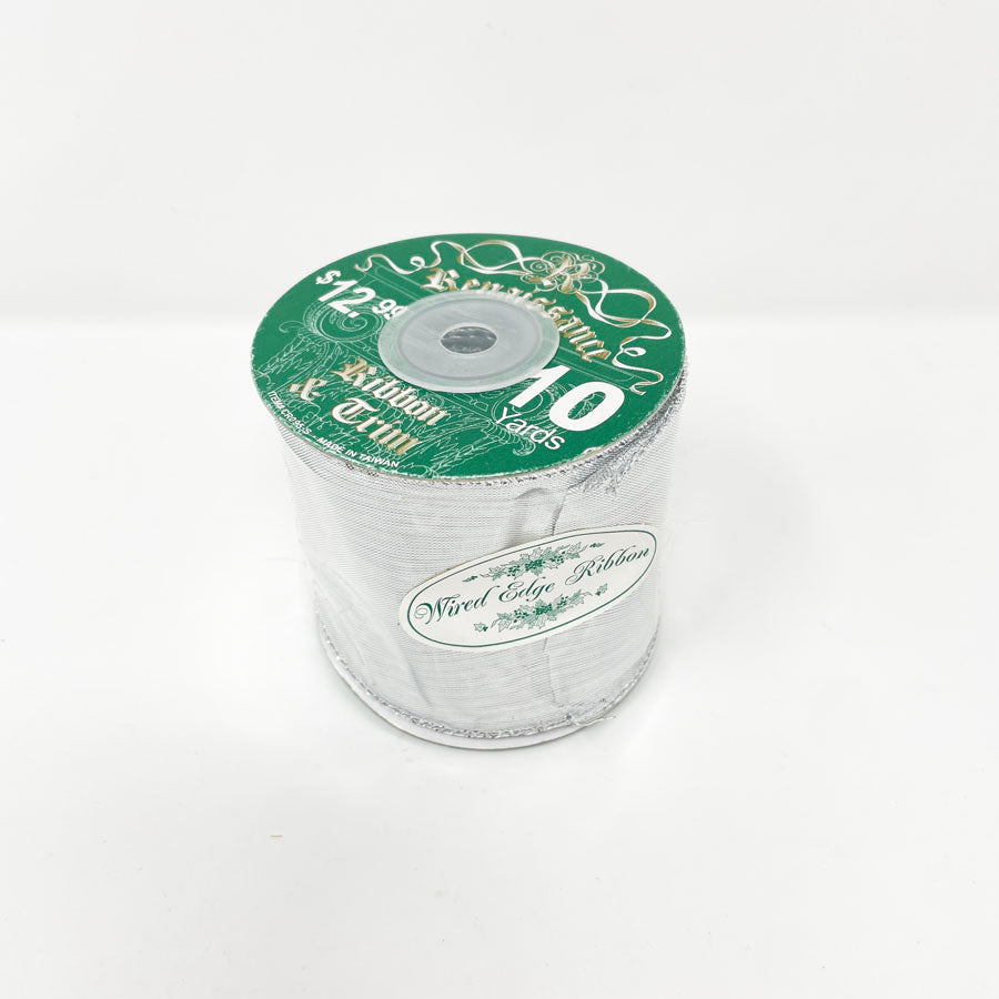 Silver Wire Edge Renaissance Ribbon and Trim