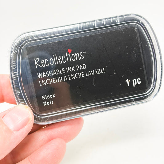 Recollections Black Washable Ink Pad (Sealed)