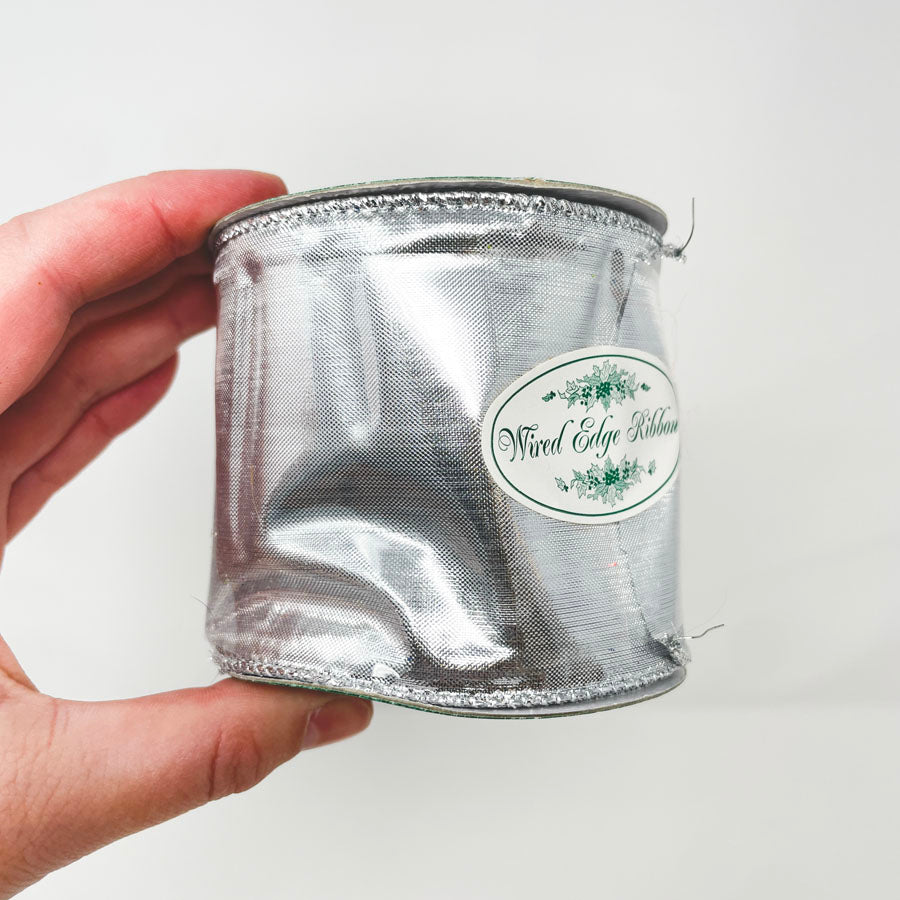 Silver Wire Edge Renaissance Ribbon and Trim