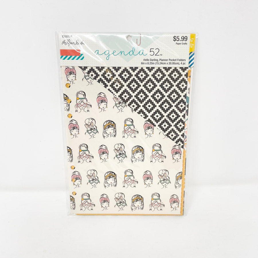 The Paper Studio Agenda 52 Hello Darling Planner Pocket Folders