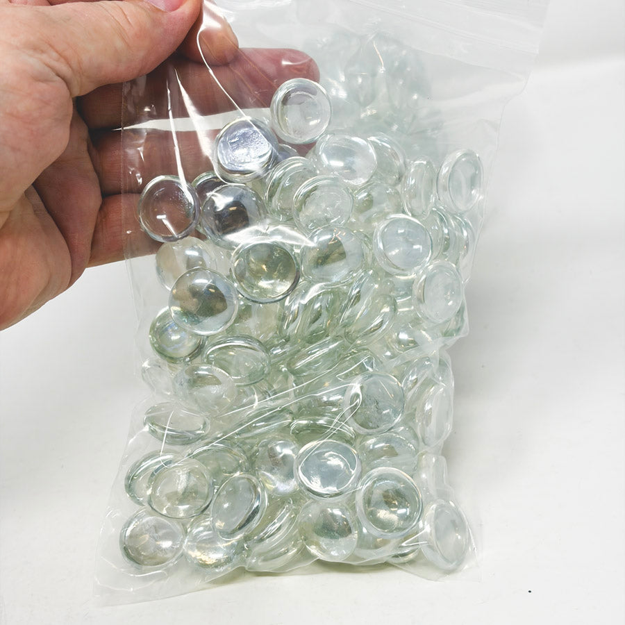 Clear Flat Glass Marbles (1)