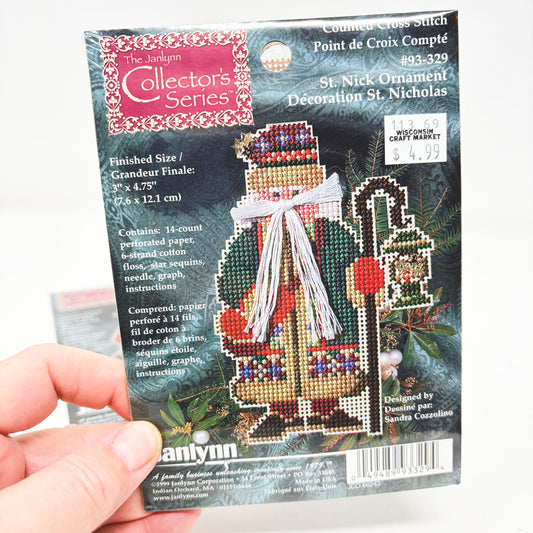 Needles' N Hoops Heirloom Santa Ornament Kit- You Choose