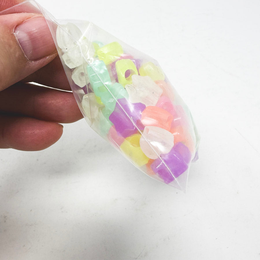 Translucent Neon Shaped Pony Beads