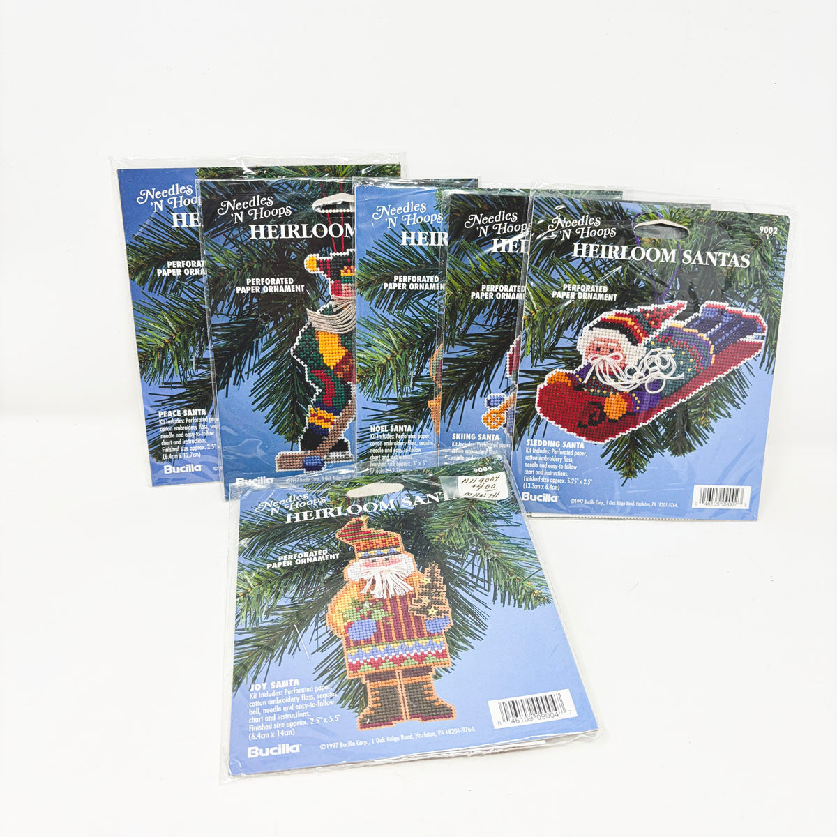 Needles' N Hoops Heirloom Santa Ornament Kit- You Choose