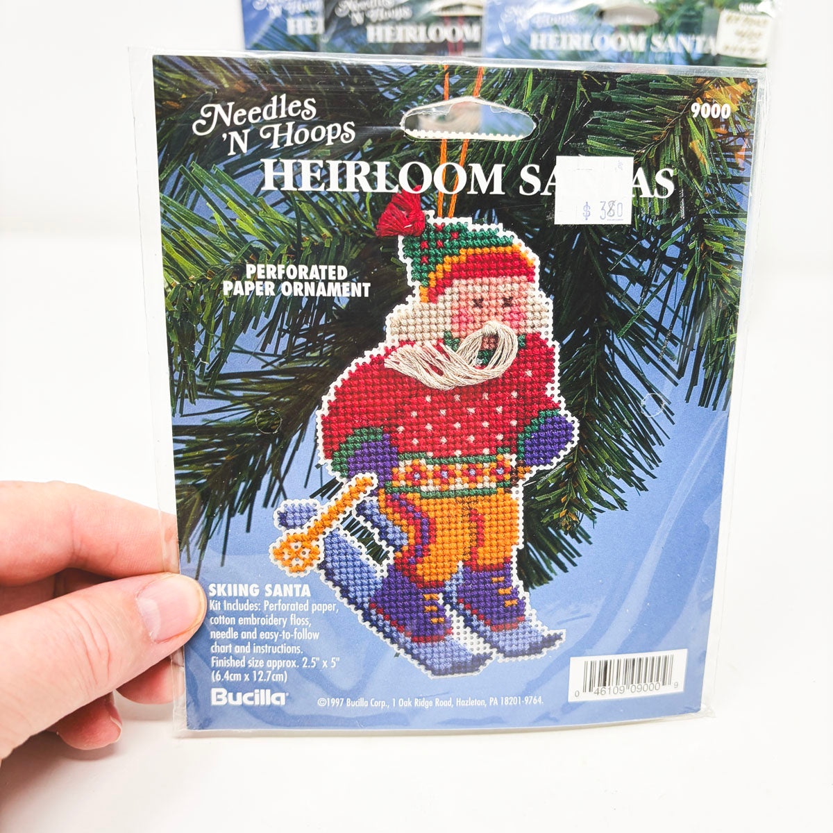 Needles' N Hoops Heirloom Santa Ornament Kit- You Choose