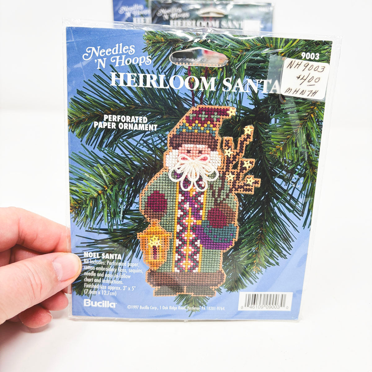 Needles' N Hoops Heirloom Santa Ornament Kit- You Choose