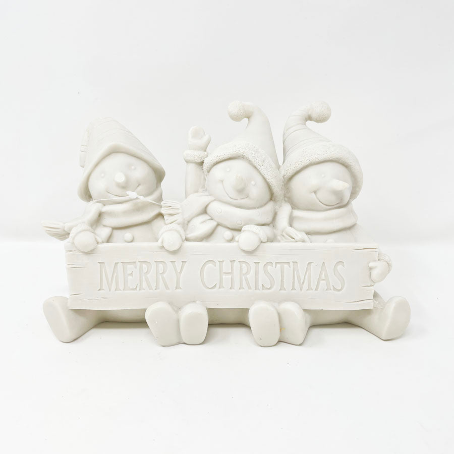 Snowmen "Merry Christmas" - DIY Figurine