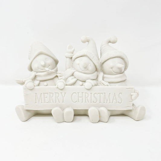 Snowmen "Merry Christmas" - DIY Figurine