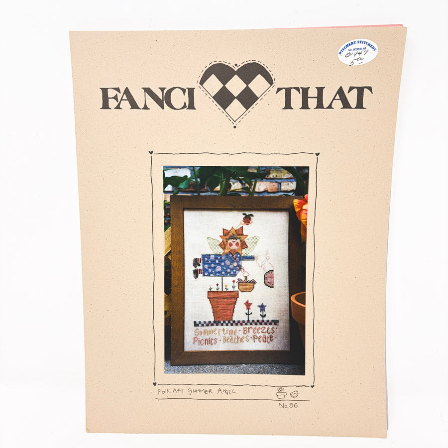 Folk Art Summer Angel – Cross Stitch Pattern by Fanci That