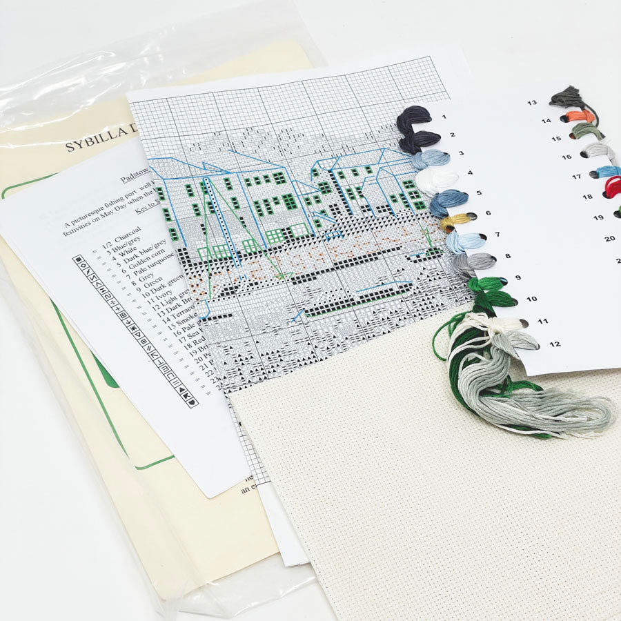 Sylvia Davis Designs Cross Stitch Kit - Padstow Cornwall Designs Kit
