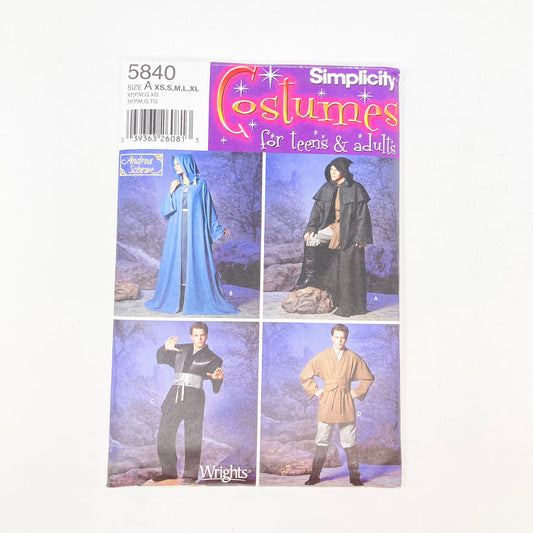 Simplicity Cloak/Kimono Costume Pattern 5840 - XS-XL