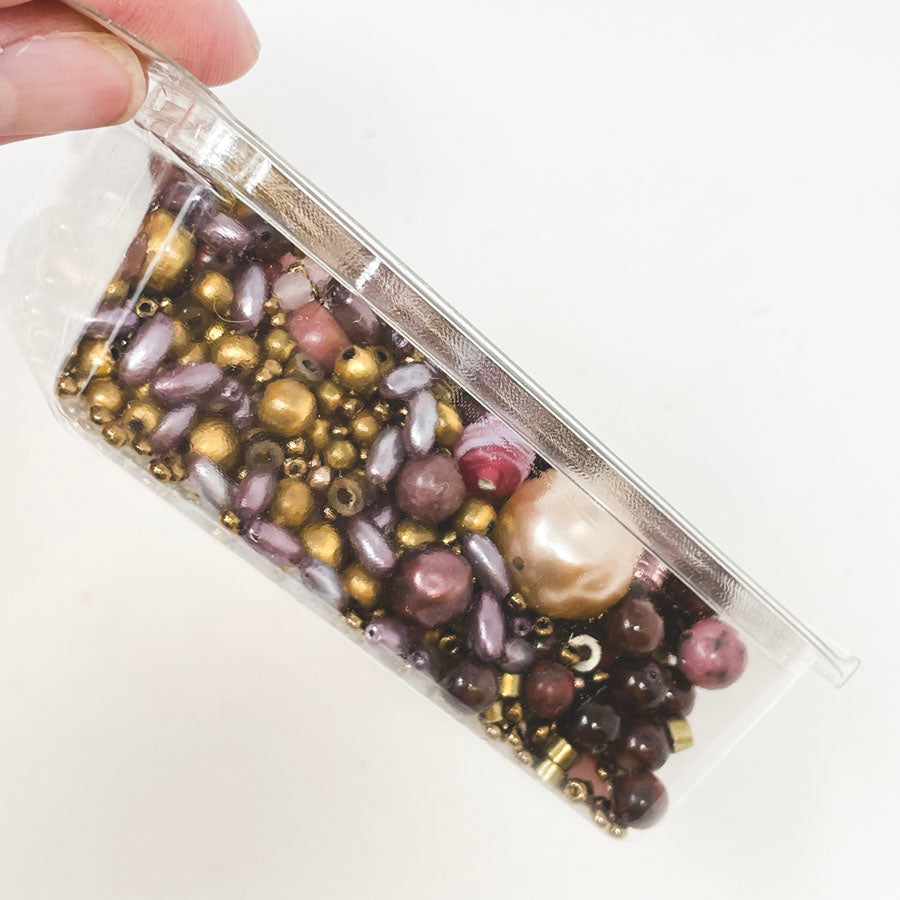 Bead Soup Pack - Antique Gold and Plum