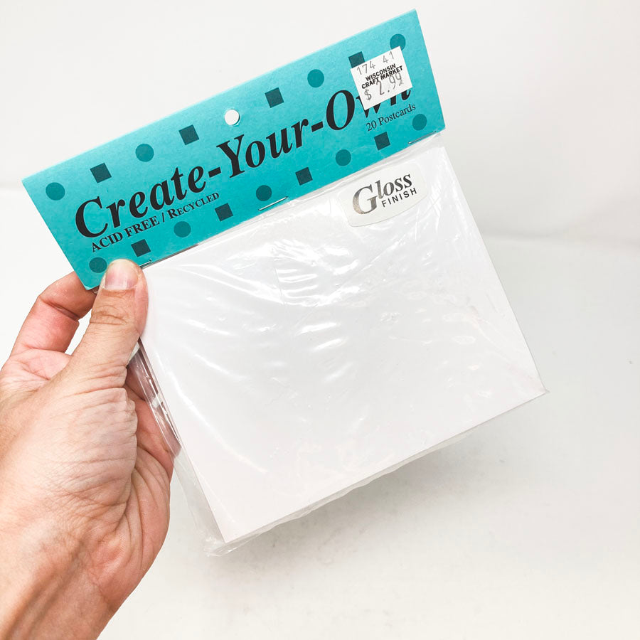 Gloss Paper Create Your Own Postcard Pack