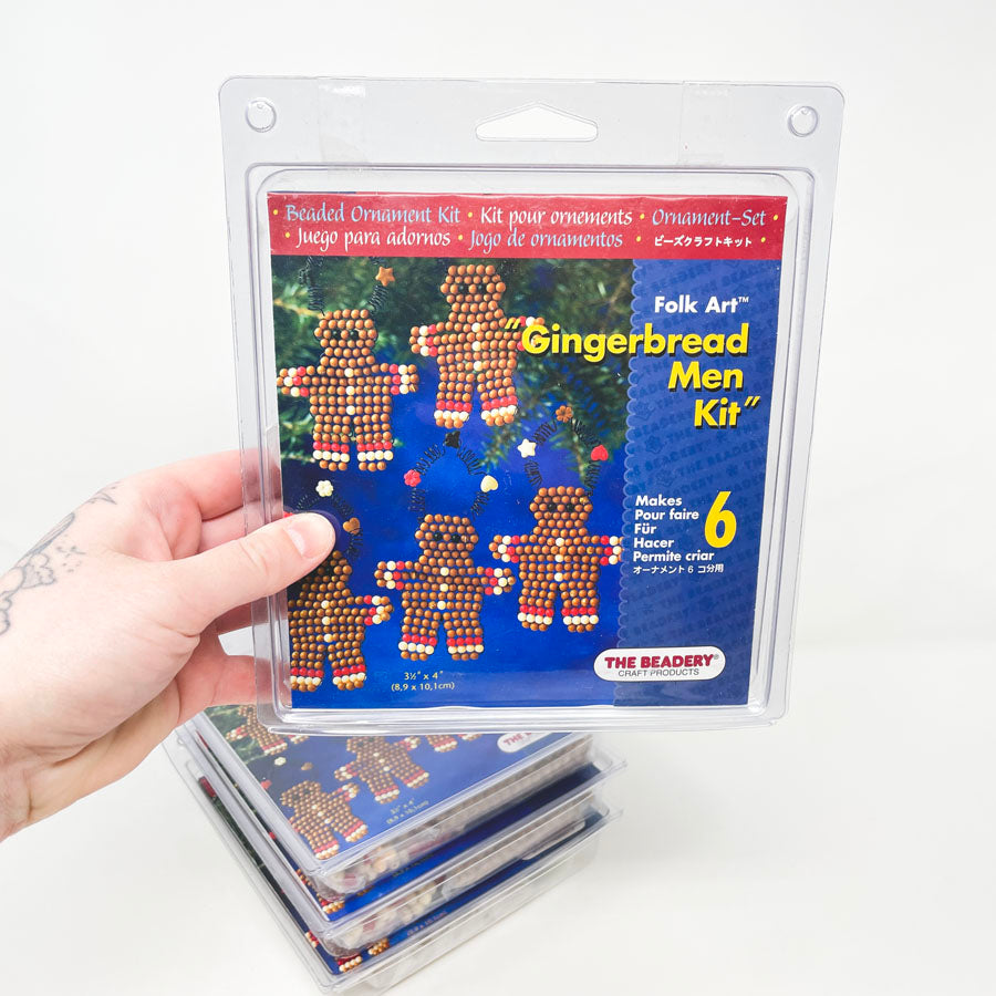 Folk Art Gingerbread Men Kit by The Beadery