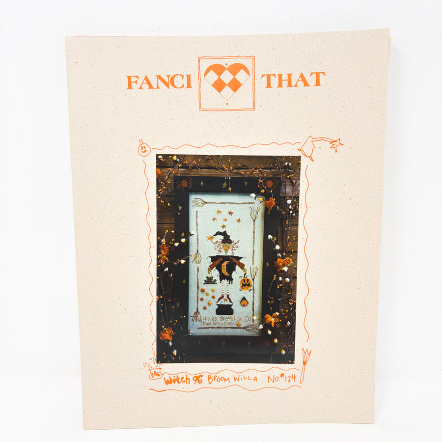 Witch Broom Willa – Cross Stitch Pattern by Fanci That