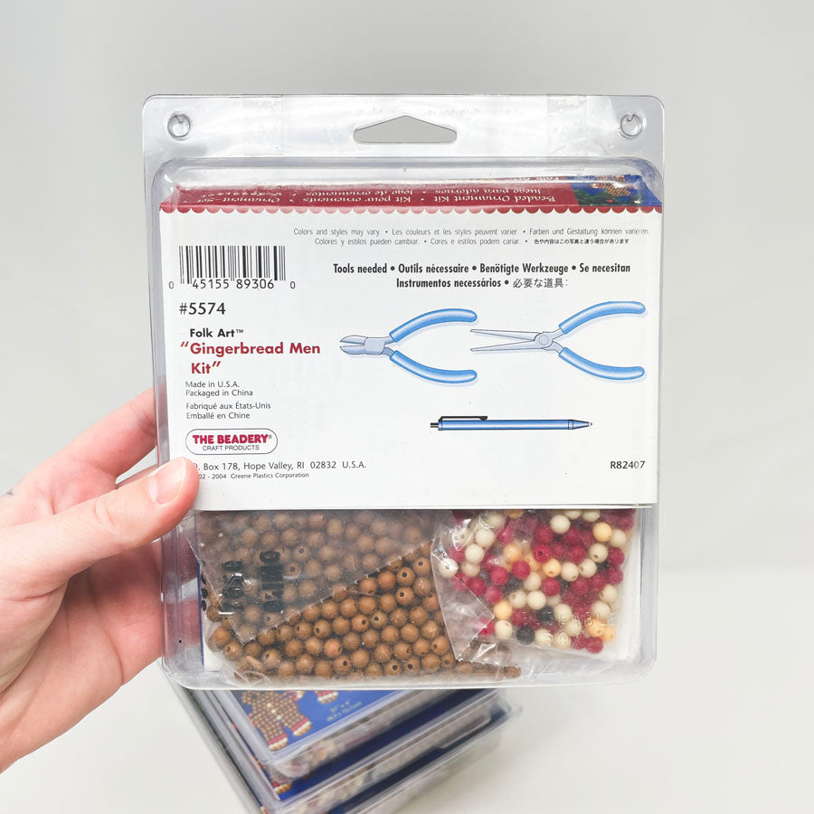 Folk Art Gingerbread Men Kit by The Beadery