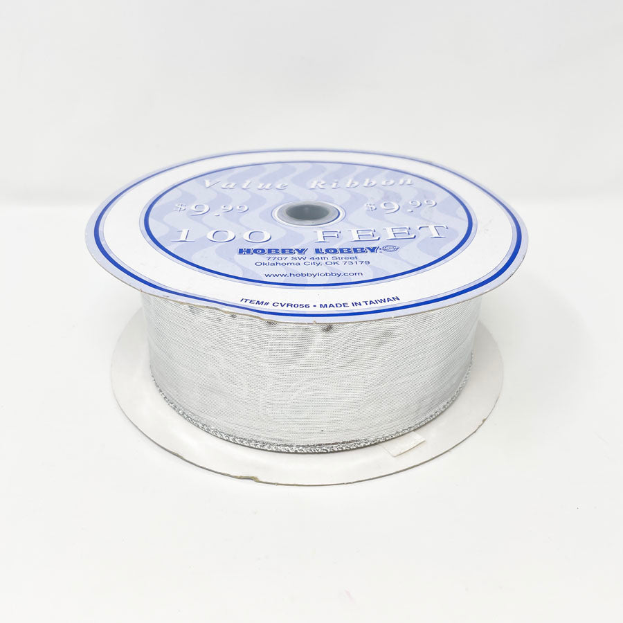 Silver Wire Edge Value Ribbon