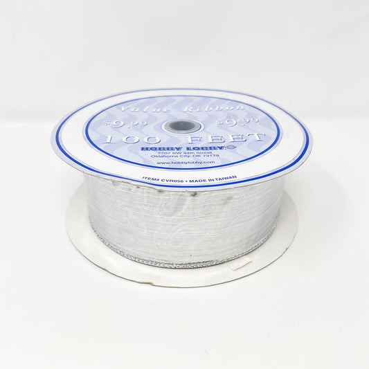Silver Wire Edge Value Ribbon