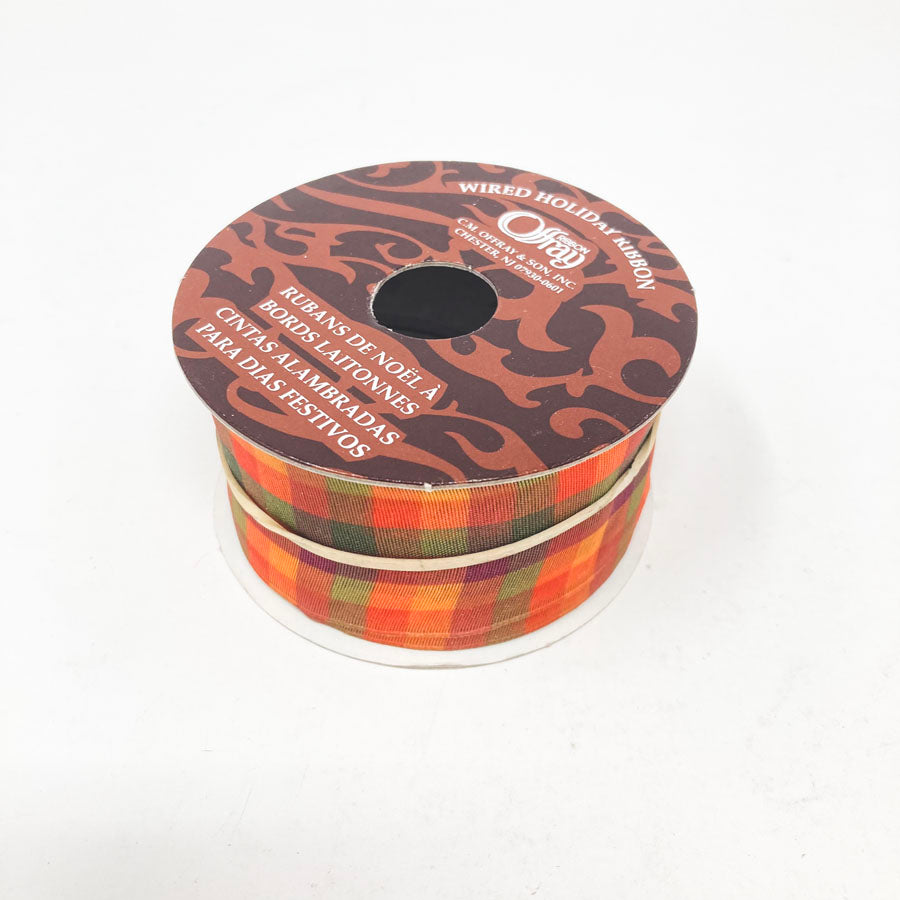 Offray Fall Plaid Ribbon