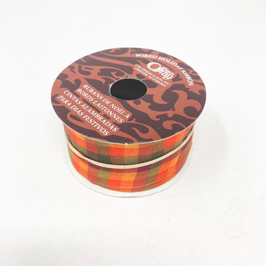 Offray Fall Plaid Ribbon