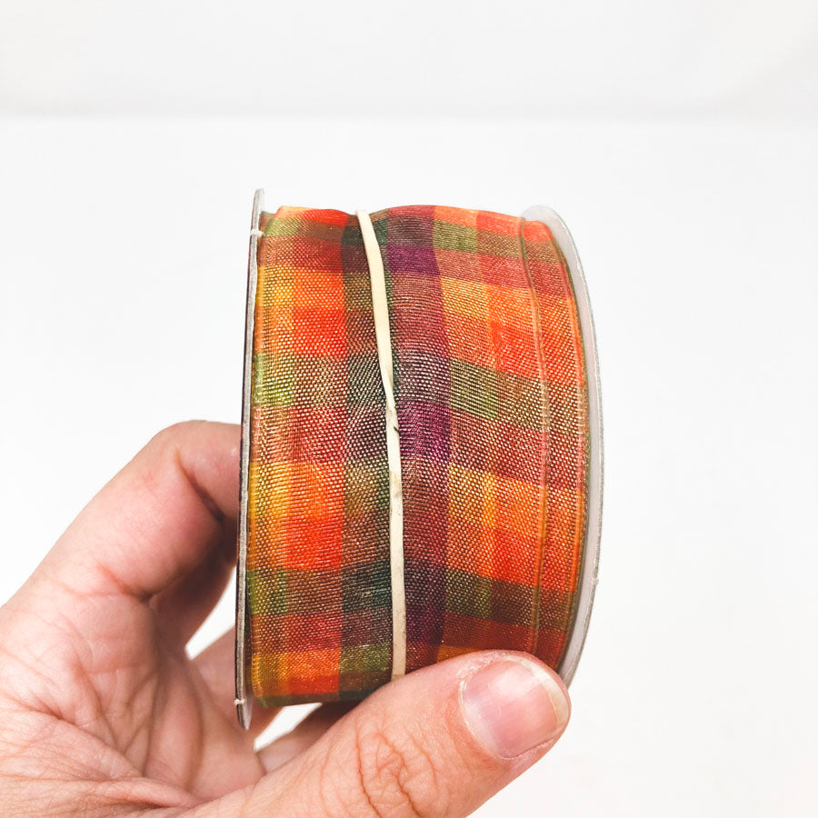 Offray Fall Plaid Ribbon