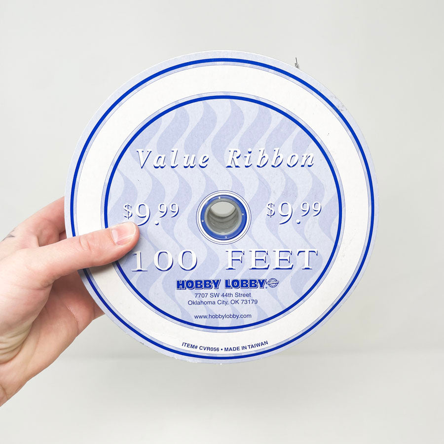 Silver Wire Edge Value Ribbon