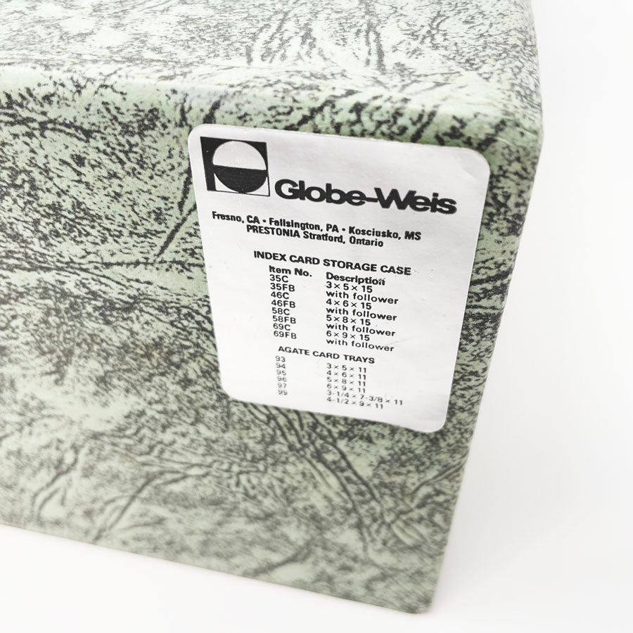 Globe-Weis Index Card Storage Drawer with Follower