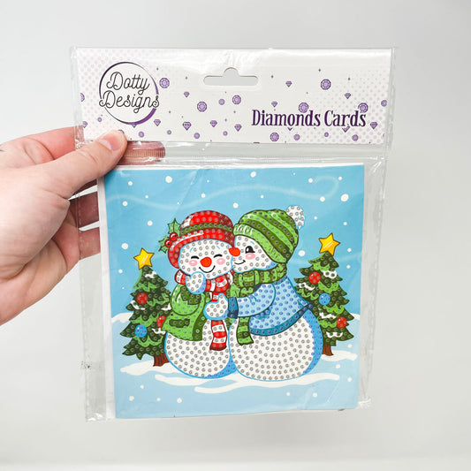 Dotty Designs Snowmen Diamonds Card