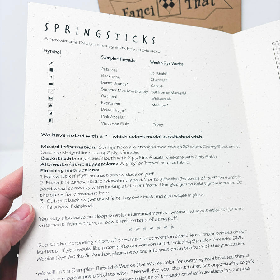 Spring Sticks – Cross Stitch Pattern by Fanci That