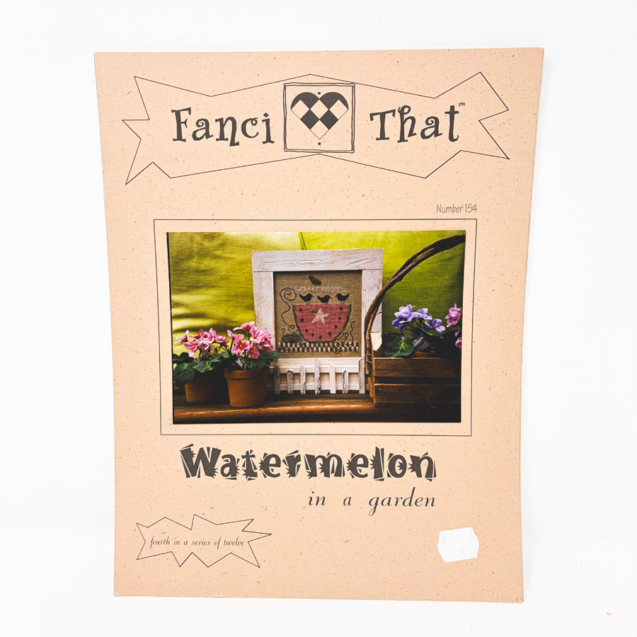 Watermelon in a Garden – Cross Stitch Pattern by Fanci That