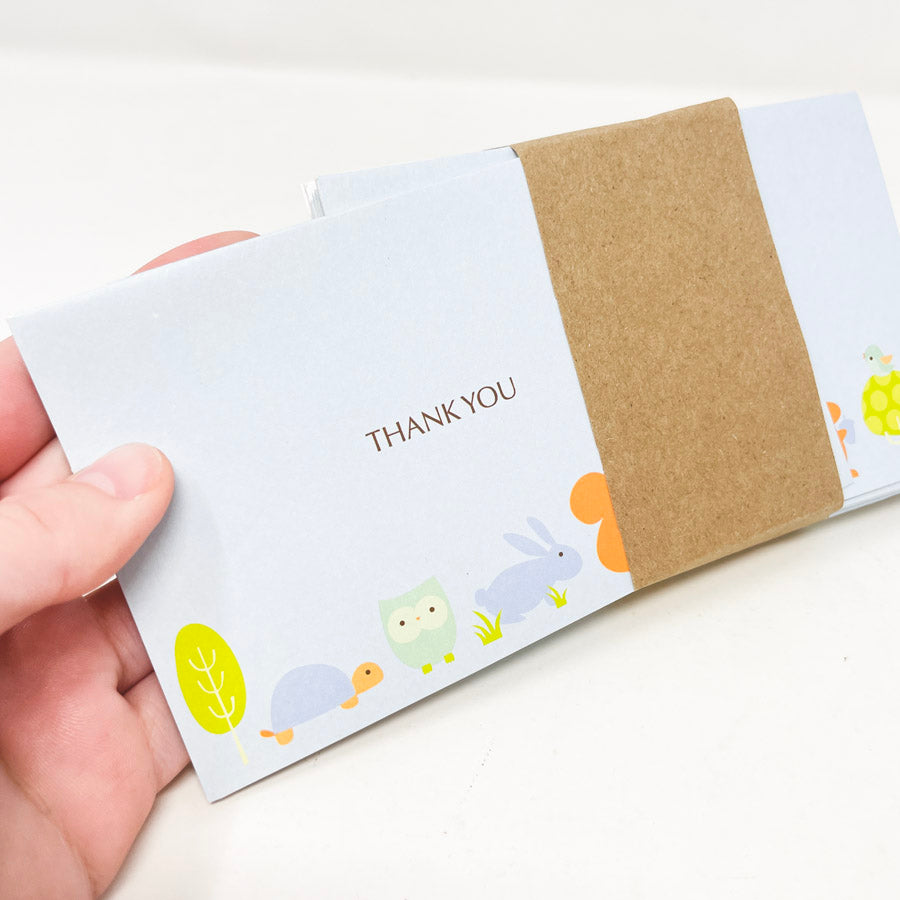 Baby Animals Thank You Cards and Envelopes Set - 16ct