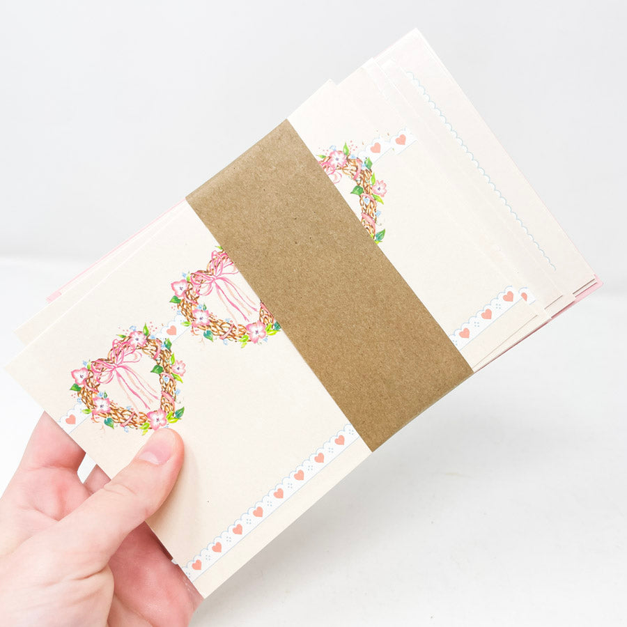 4-3/8" x 6-3/8" Cute Stationary Set - 13 Cards and Envelopes