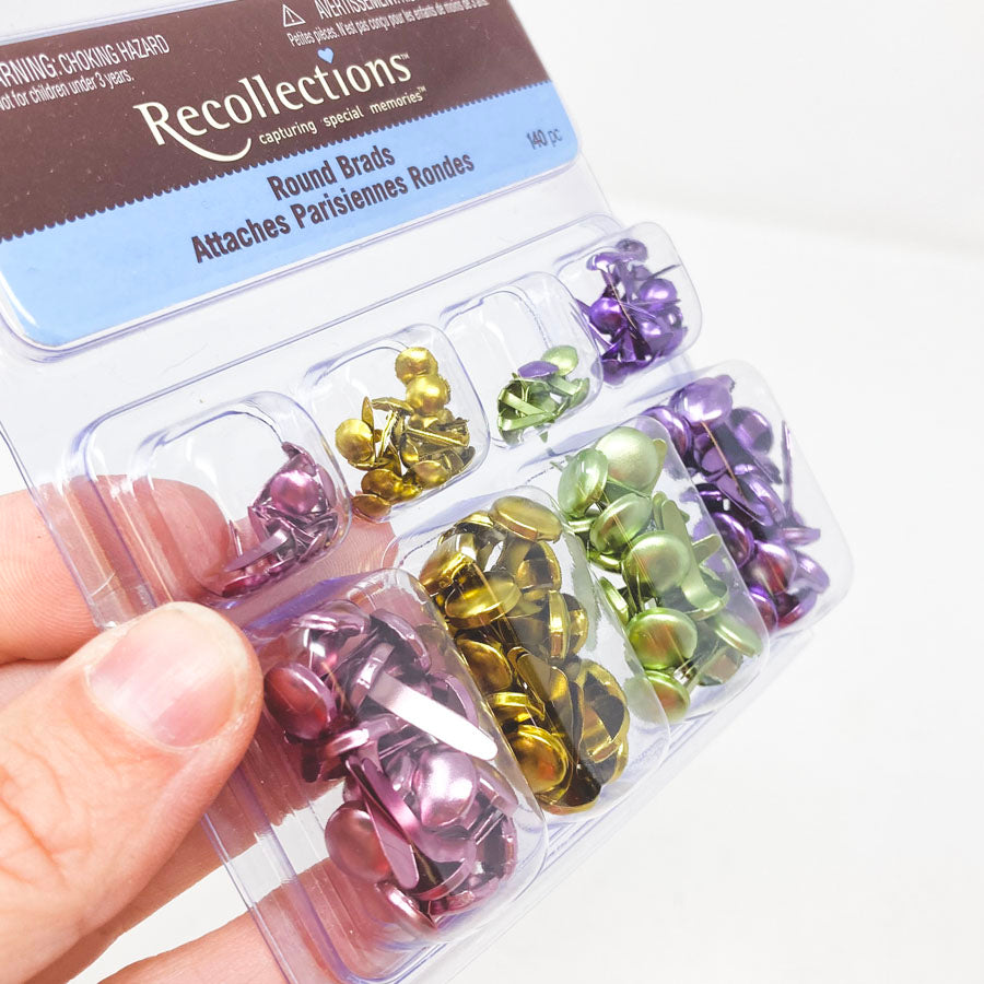 Recollections Metallic Color Brad Pack