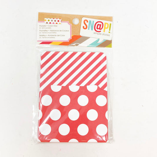 Snap Decorated Library Pockets - Multicolor