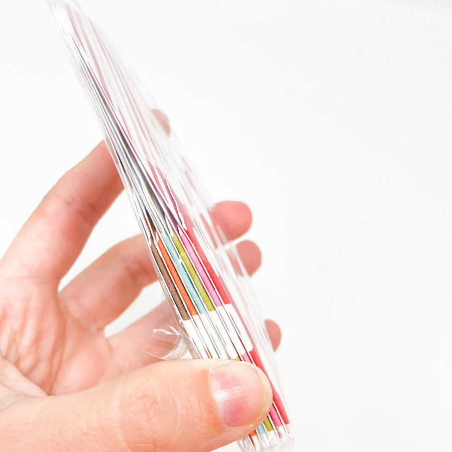 Snap Decorated Library Pockets - Multicolor