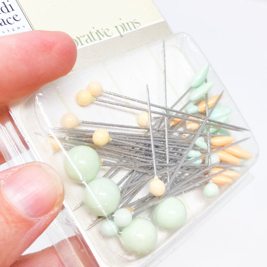 Heidi Grace Decorative Pins - Orange & Green