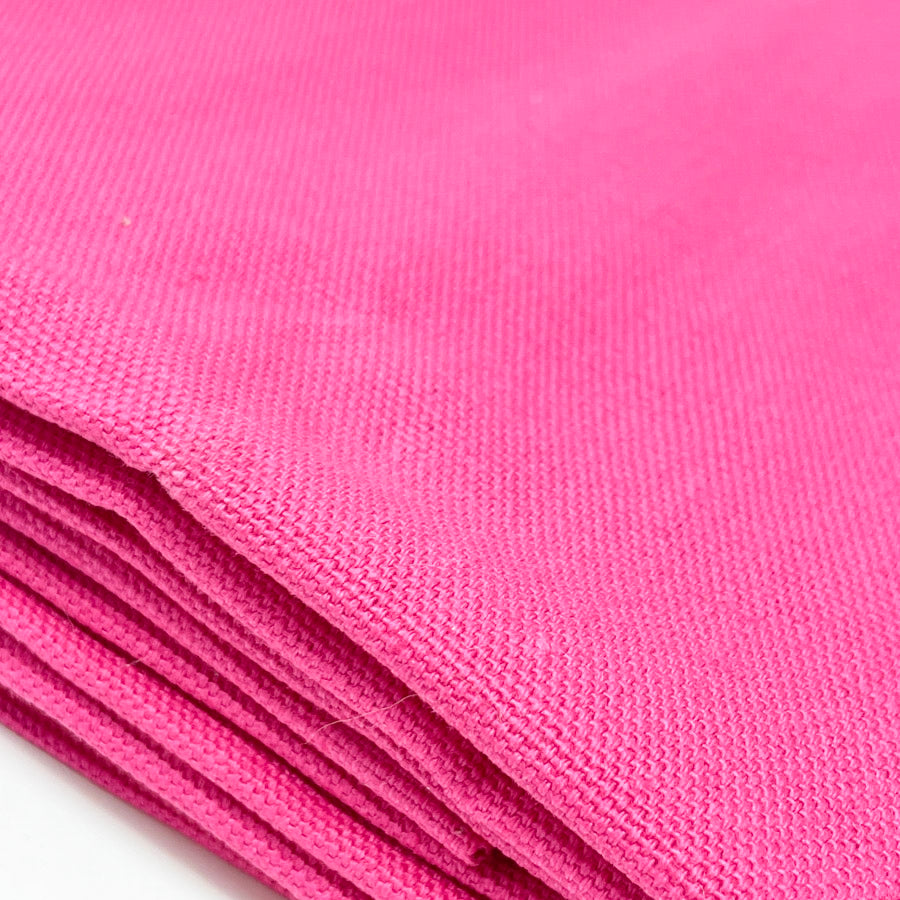 Bright Pink Duck Cloth Fabric - 60" x 32"