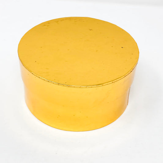 Shiny Gold Round Box