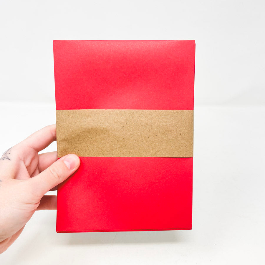 5-1/4" x 7-1/8" Red and Blue Envelopes - 25ct