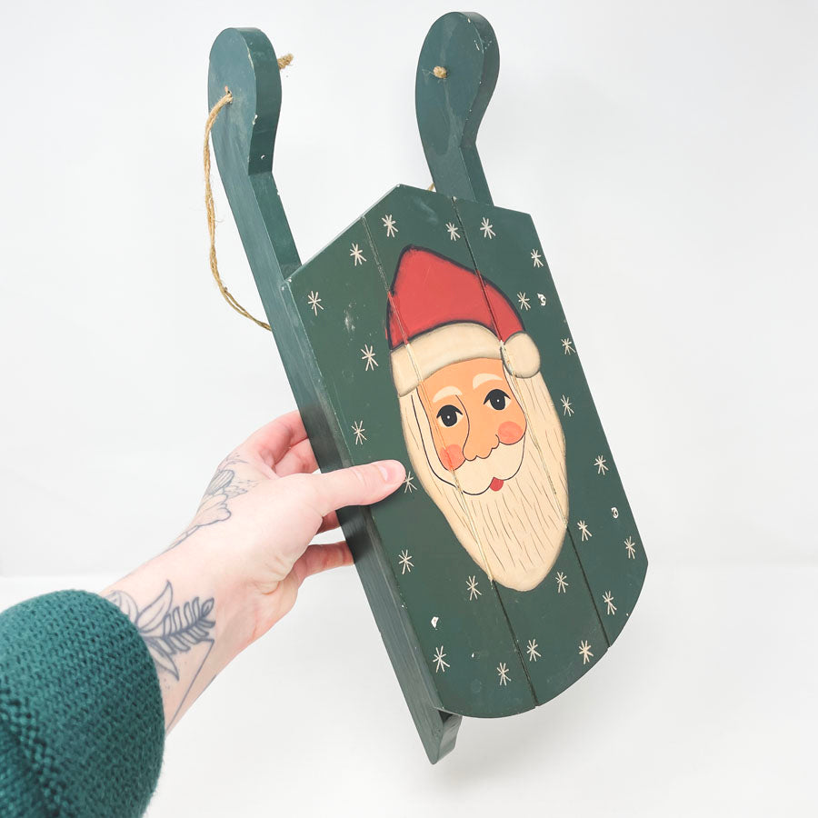 Painted Santa Sled