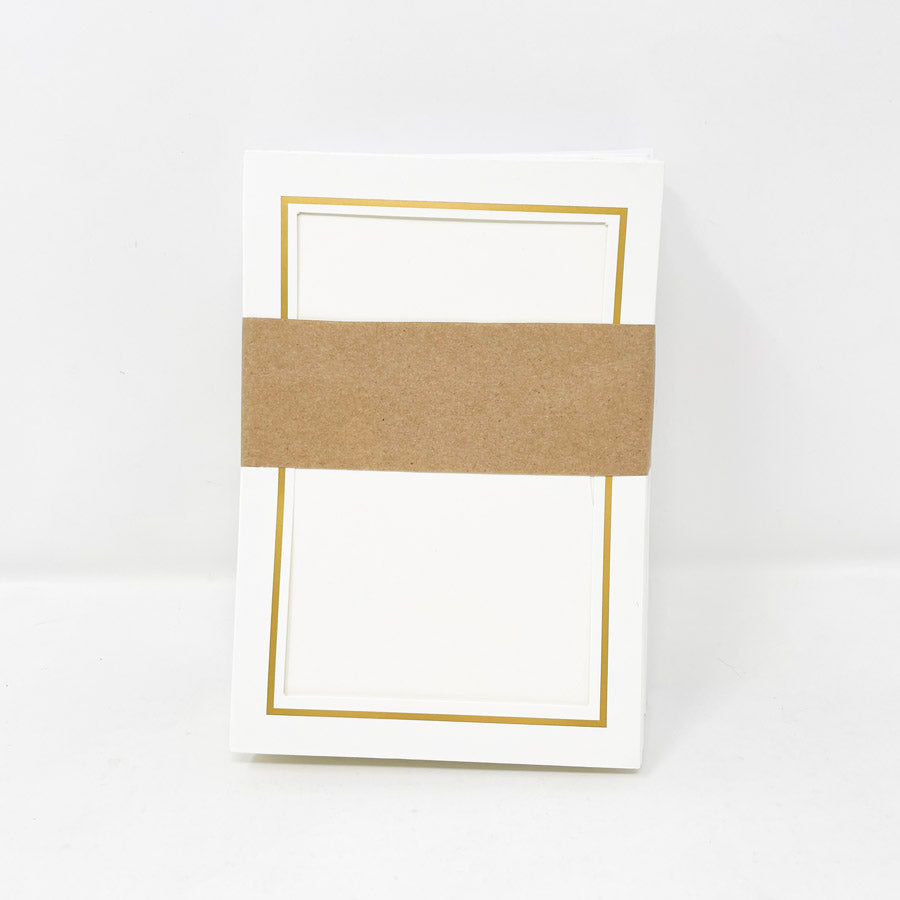 23ct White and Gold Frame Cards with Envelopes (1)