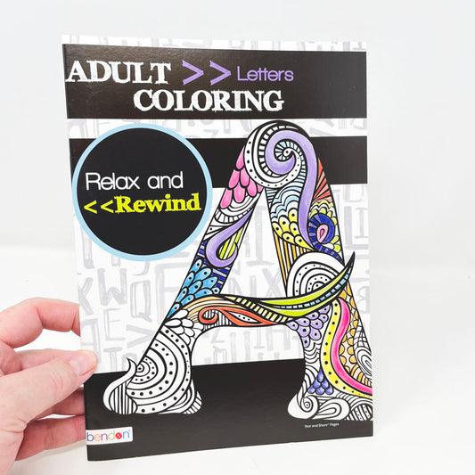 Adult Coloring - Letters Coloring Book