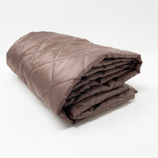 Quilted Brown Fabric - Remnant