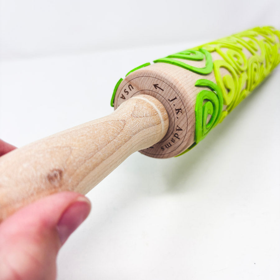 DIY Textured Rolling Pin for Clay