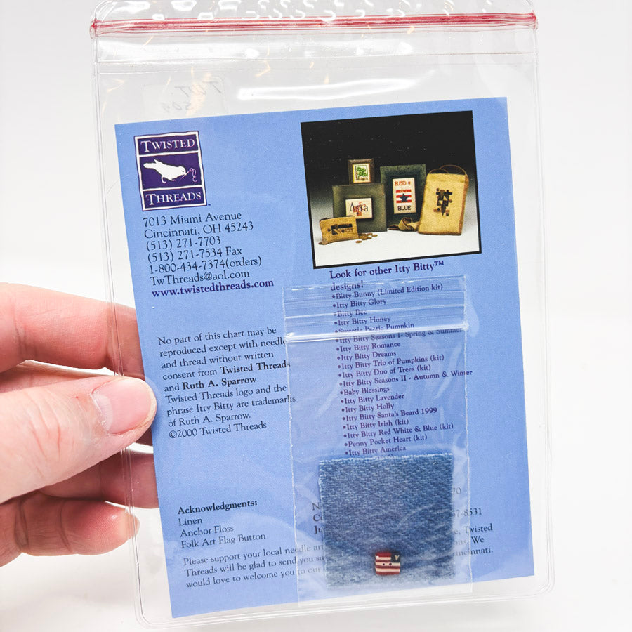 Itty Bitty Red White & Blue Cross Stitch Pattern by Twisted Threads