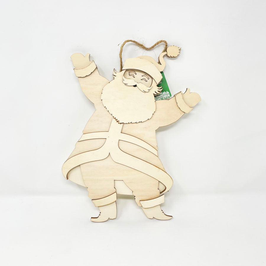 Santa - Unfinished Wood DIY Sign