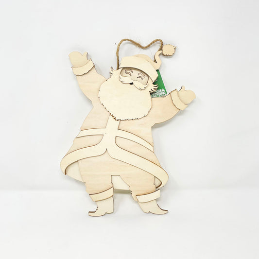 Santa - Unfinished Wood DIY Sign
